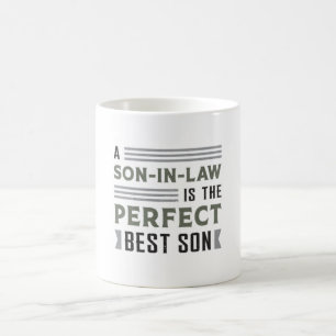 Fantastisk Proud Best Son in Law Son Gift Idea Kaffemugg