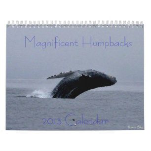 Fantastisk puckelryggvalkalender kalender