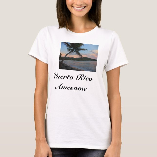 Fantastisk Puerto Rico Beach Women's T-shirt (Framsida)
