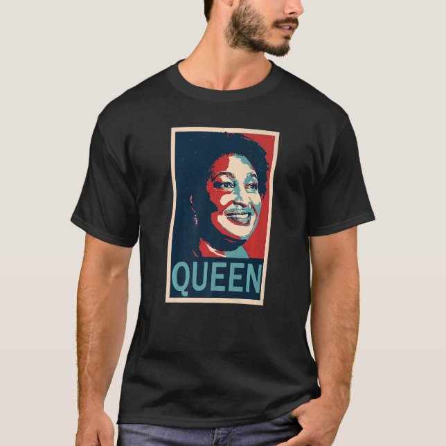 Fantastisk Queen Abrams Stacey America Val 2024 T Shirt (Framsida)