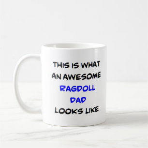 fantastisk ragdoll pappa kaffemugg