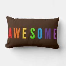 FANTASTISK RAINBOW FÄRG POSTIV LYCKLIG-TEXT BROWN