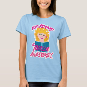 Fantastisk Reading Retro Bok Kärlek Tecknad T Shirt