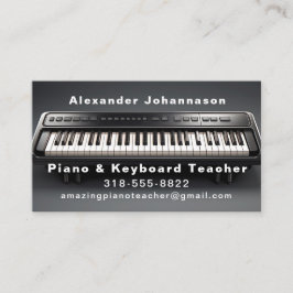 Fantastisk Realistic Piano Tangentbord Visitkort