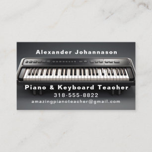 Fantastisk Realistic Piano Tangentbord Visitkort