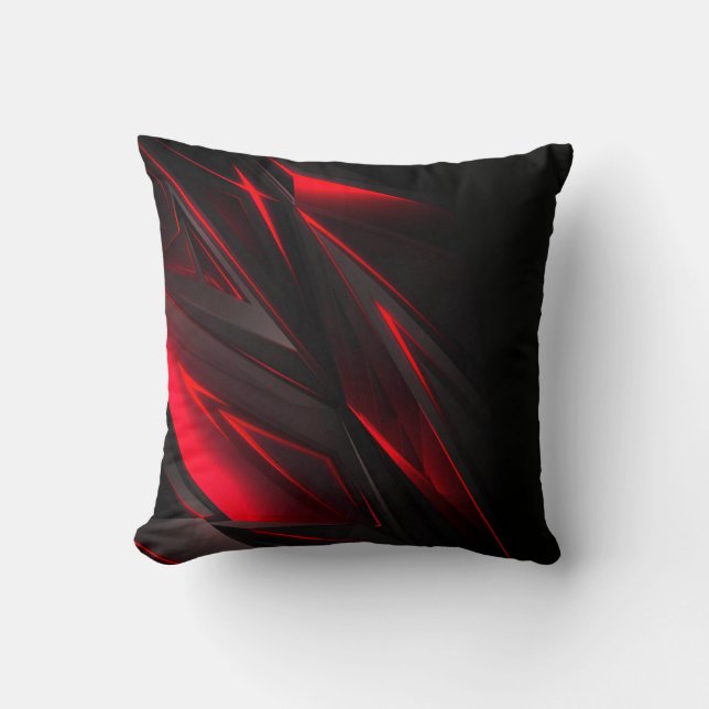 Fantastisk Red till Punktabstrakt design  Kudde (Framsida)