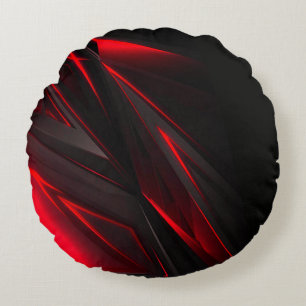 Fantastisk Red till Punktabstrakt design Rund Kudde
