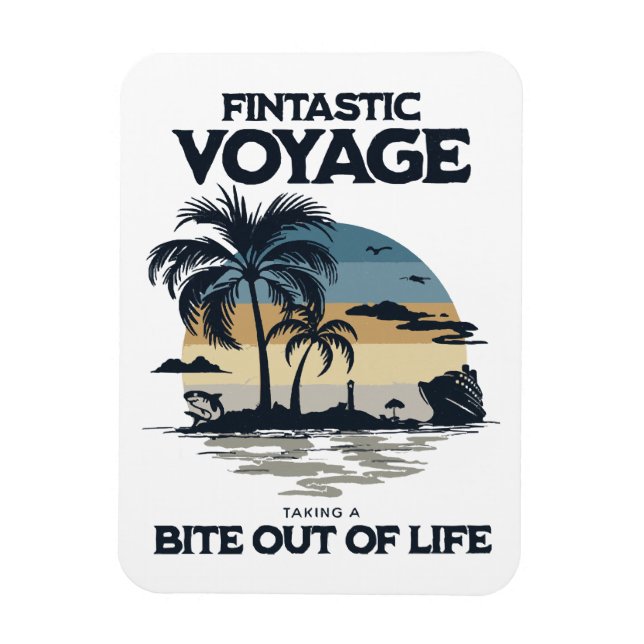 Fantastisk resa tar en tugga ur livet magnet (Vertikal)