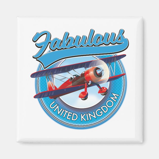Fantastisk reselapp för Storbritannien. Magnet (Framsidan)