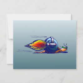 Fantastisk Rocket Snigel med en Jetpack Kort