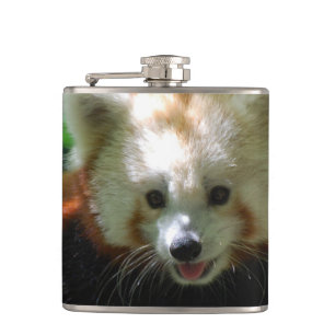 Fantastisk röd Panda Fickplunta