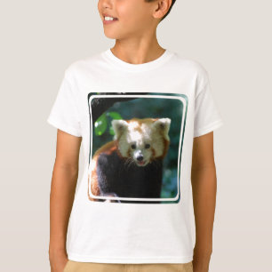Fantastisk röd Panda Tee Shirt