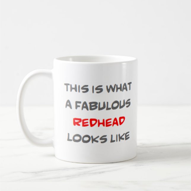 fantastisk rödhårig kaffemugg (Vänster)