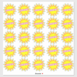 Fantastisk Roligt Cute Teacher Reward Comment Stic Klistermärken