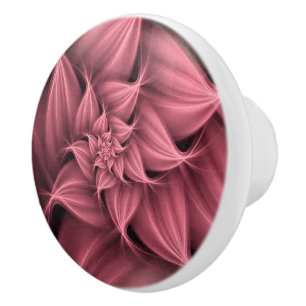 Fantastisk rosa blommig fraktal knopp
