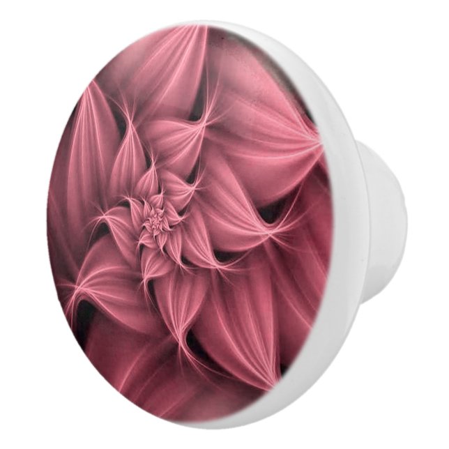 Fantastisk rosa blommig fraktal  knopp (Höger)