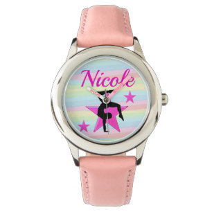 FANTASTISK ROSA GYMNASTICS DESIGN ARMBANDSUR