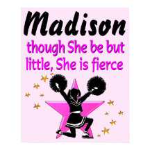 FANTASTISK ROSA PERSONLIG CHEERLEADING POSTER