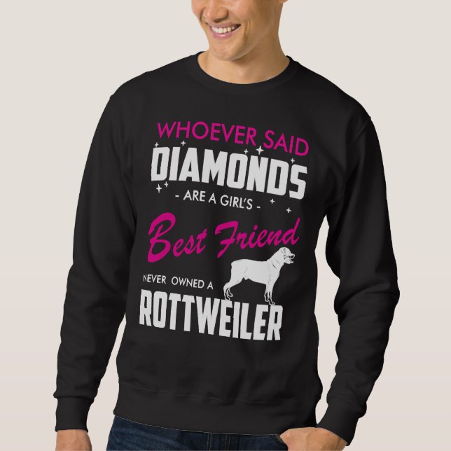 Fantastisk Rottweiler Lång Ärmad Tröja (Framsida)