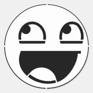 Fantastisk Runt Klistermärke