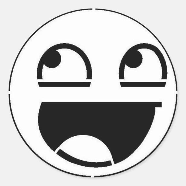 Fantastisk Runt Klistermärke (Framsida)