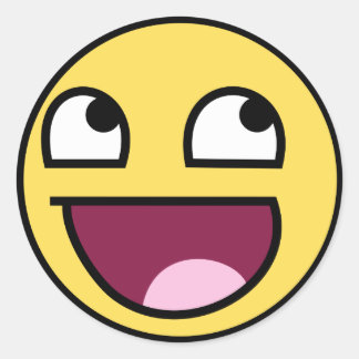 fantastisk runt klistermärke