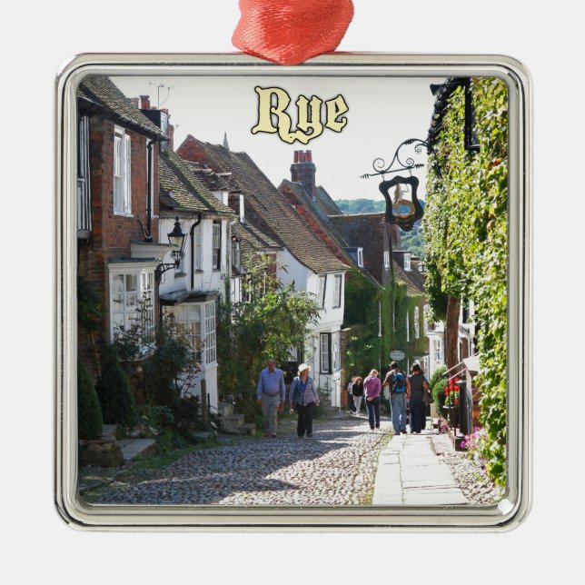 Fantastisk! Rye England Julgransprydnad Metall (Framsidan)