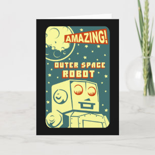 Fantastisk rymdenrobot kort