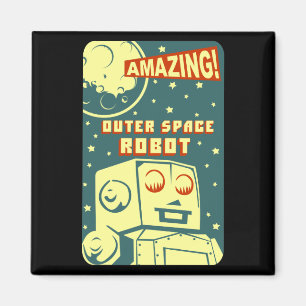 Fantastisk rymdenrobot magnet
