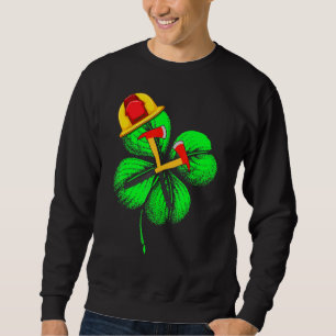 Fantastisk Saint patrick S-dagen Brandfighter Sham Lång Ärmad Tröja