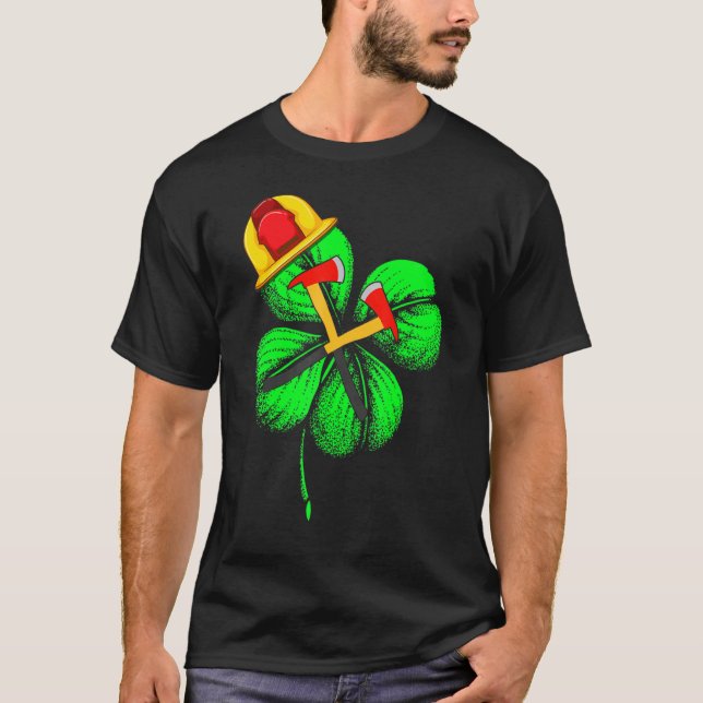 Fantastisk Saint patrick S-dagen Brandfighter Sham T Shirt (Framsida)