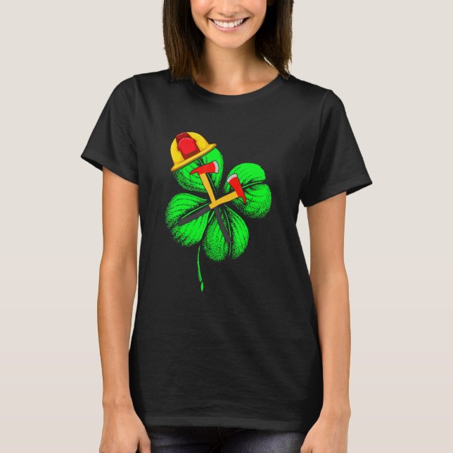 Fantastisk Saint patrick S-dagen Brandfighter Sham T Shirt (Framsida)