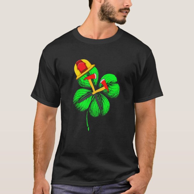 Fantastisk Saint patrick S-dagen Brandfighter Sham T Shirt (Framsida)