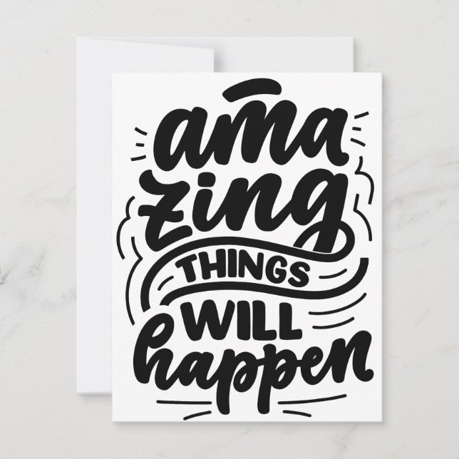 Fantastisk Sak kommer att ske, motivationen kommer Julkort (Framsida)