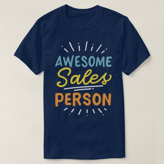 Fantastisk Salesperson T Shirt (Design framsida)