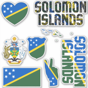 Fantastisk Salomonöarnas nationella symboler Klistermärken