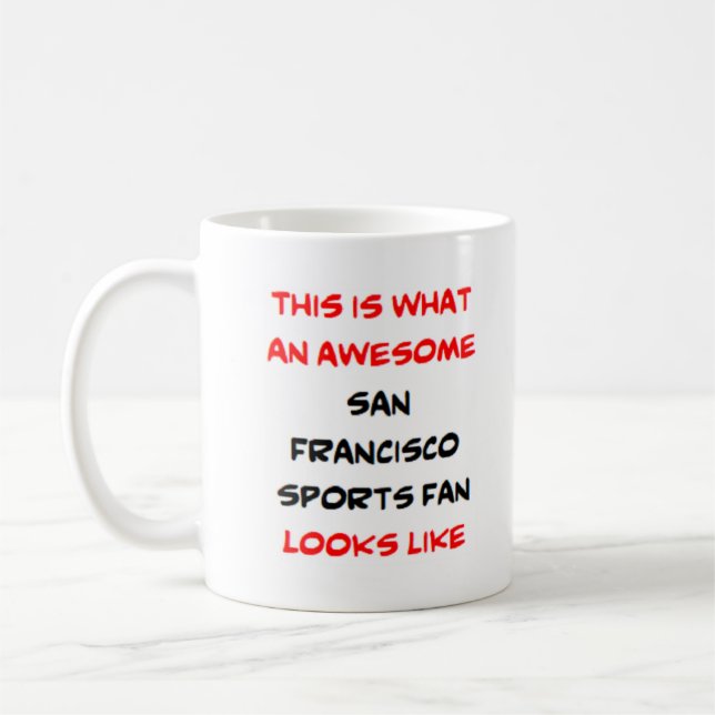 fantastisk san francisco sportfantast kaffe mugg (Vänster)