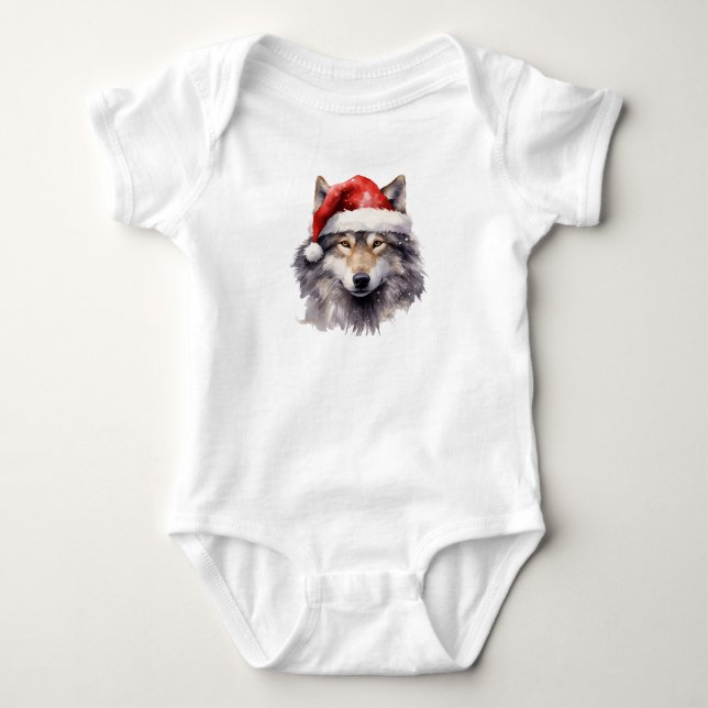 Fantastisk Santa Varg T Shirt (Framsida)