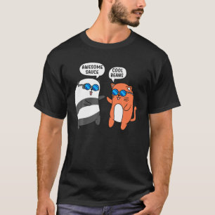 Fantastisk Sauce Coola bönor Cute Animals Panda Ca T Shirt