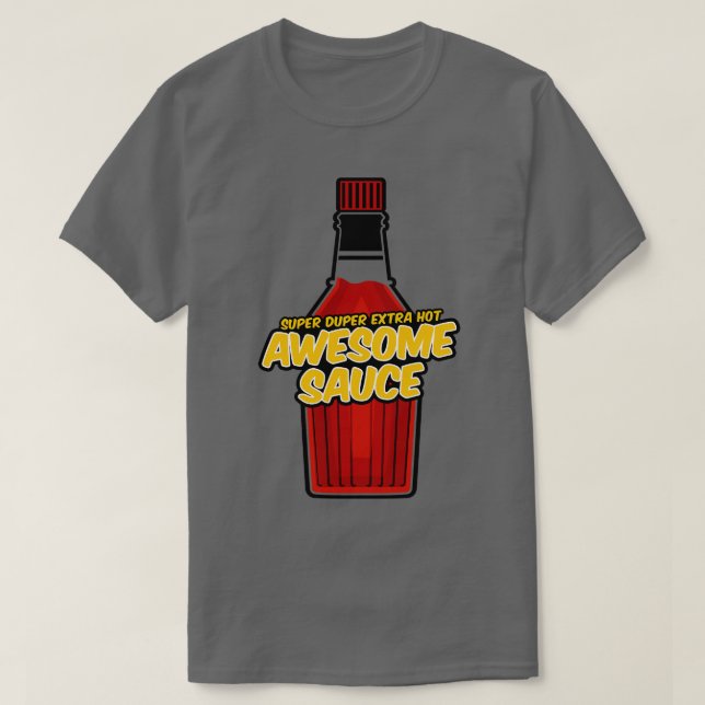 Fantastisk Sauce Flaska T Shirt (Design framsida)