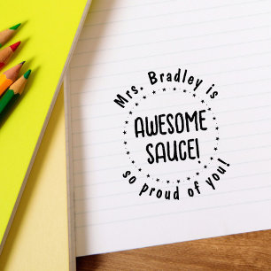 Fantastisk Sauce Teacher Personlig Stämpel