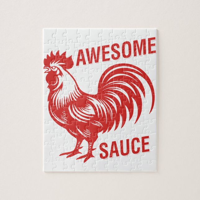 Fantastisk Sauce Tupp Funny Pussel (Vertikal)