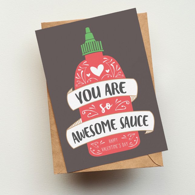 Fantastisk Sauce Valentine Anteckningskort (Skapare uppladdad)