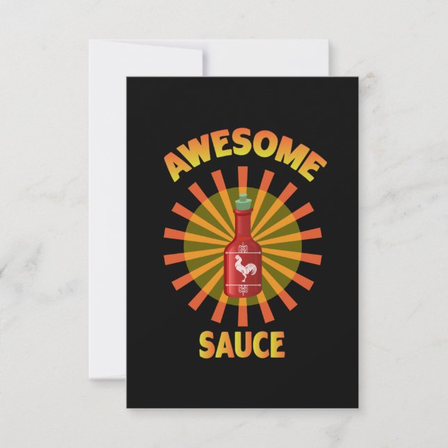 Fantastisk Sauce Valentine Note Card Inbjudningar (Framsida)