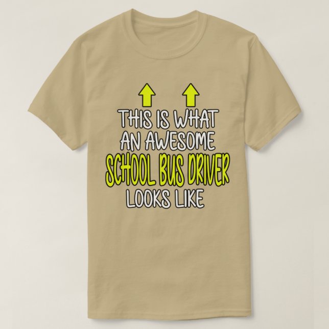 Fantastisk School Buss Driver 2 T Shirt (Design framsida)