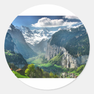 Fantastisk Schweiz Alpernor Runt Klistermärke