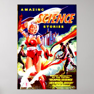 Fantastisk Science Stories Poster