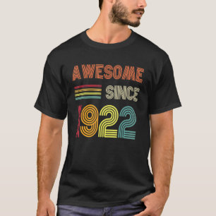 Fantastisk sedan 1922, 100:e födelsedag Retro T Shirt