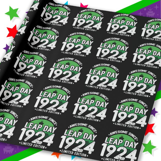 Fantastisk sedan 1924: Bladdagen 29 födelsedagar Presentpapper (Skapare uppladdad)