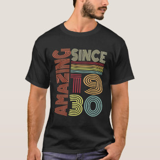 Fantastisk sedan 1930 Vintage Retro Stil födelseda T Shirt